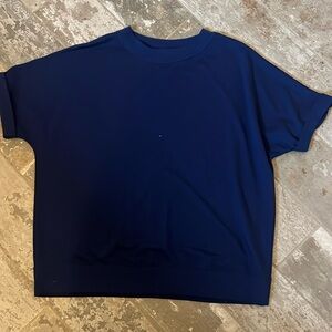 Royal blue dressy sweatshirt top!